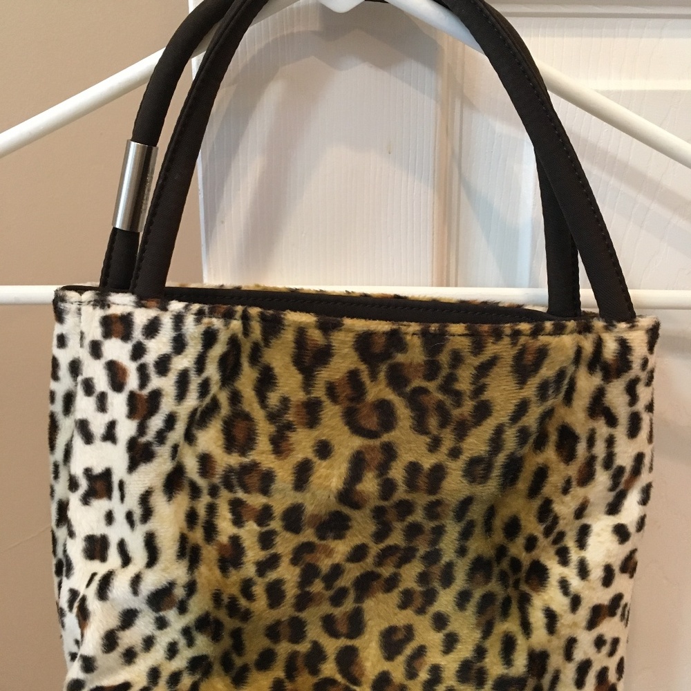 Esprit leopard print purse & keychain